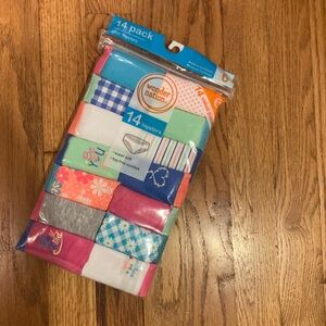 Wonder Nation 14-Pack Girls' Hipsters - Cotton Colorful Assortment Size 6 - NWT